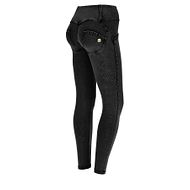 WR.UP Shaping Pants 7/8 Black Jeans - Black Seams